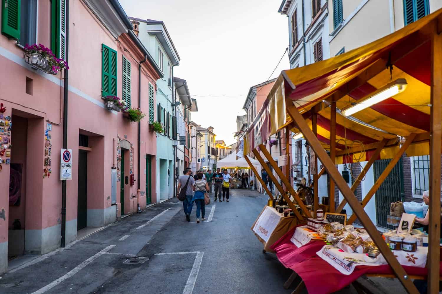 Food festival of Artusi Festival / Festa Artusiana in the streets of Forlimpopoli, Italy