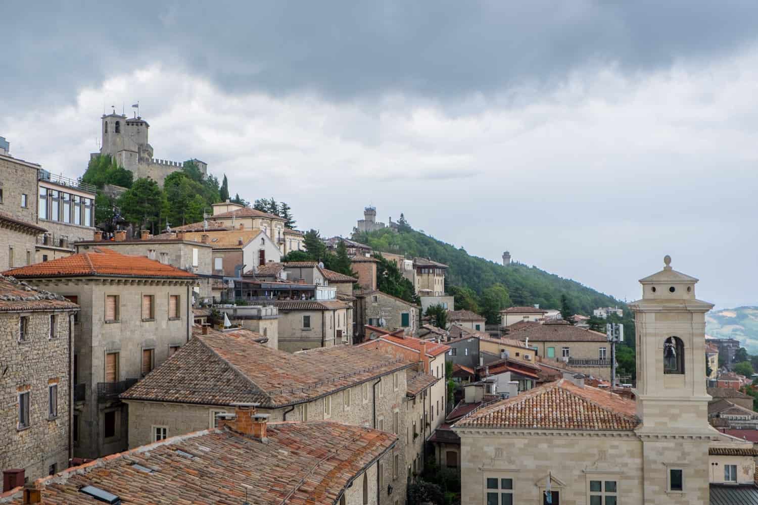 Views from the San Marino Palace rooftop