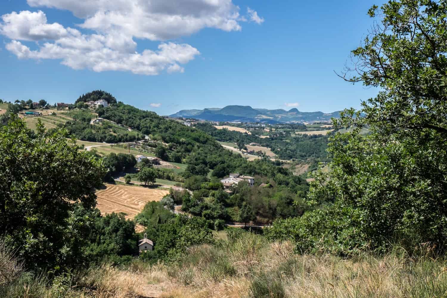 Views of wider San Marino nature and green landscape 