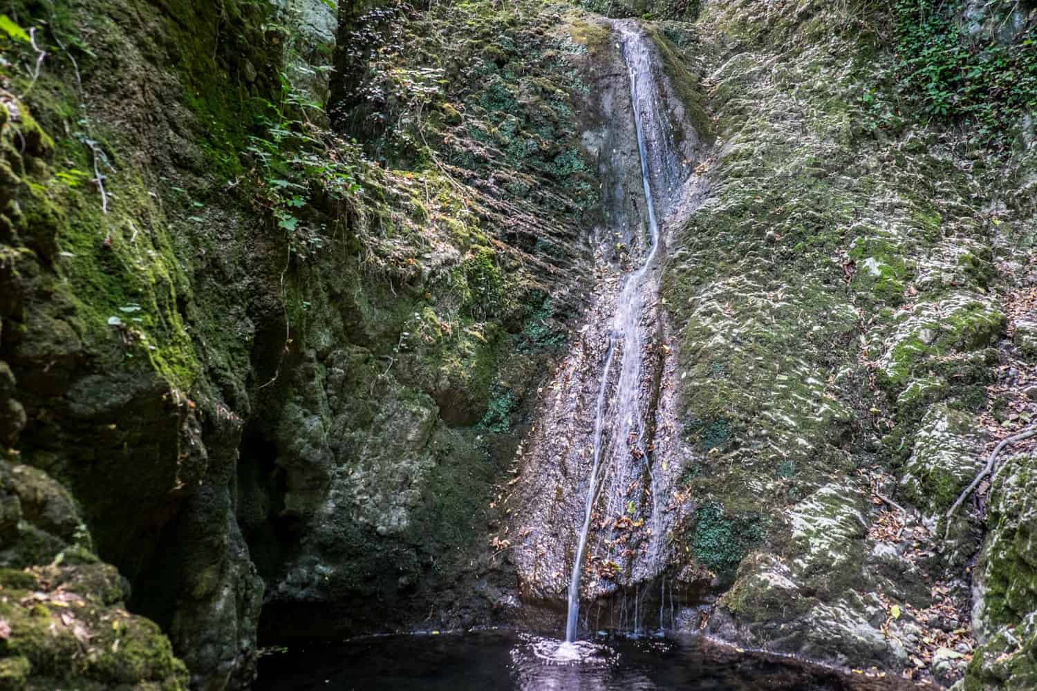 Waterfalls in the forests of San Marino