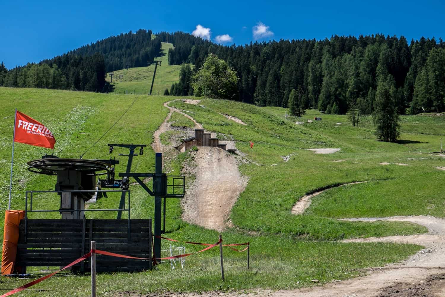 Mountain bike lessons at Bike Park in Brandnertal, Vorarlberg, Austria