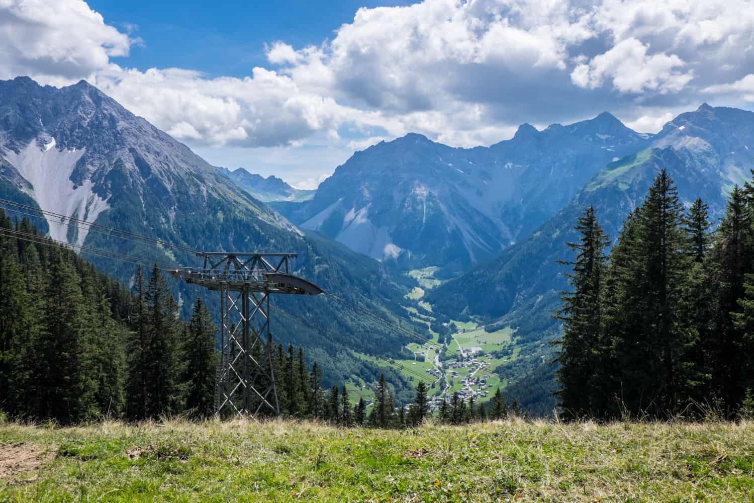 Views from Natursprünge Brandnertal walking trail in Vorarlberg, Austria