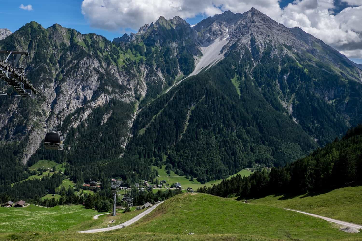 On the Natursprünge Brandnertal walking trail in Vorarlberg, Austria