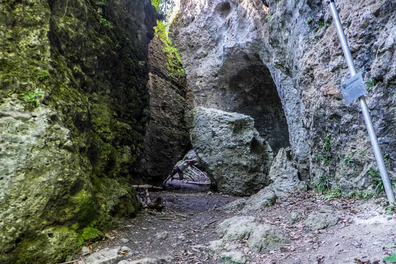 Hiking in Buers Gorge in Brandnertal, Vorarlberg, Austria