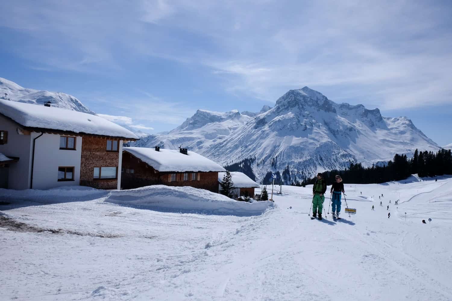 Ski village in Lech Zürs am Arlberg, Austria