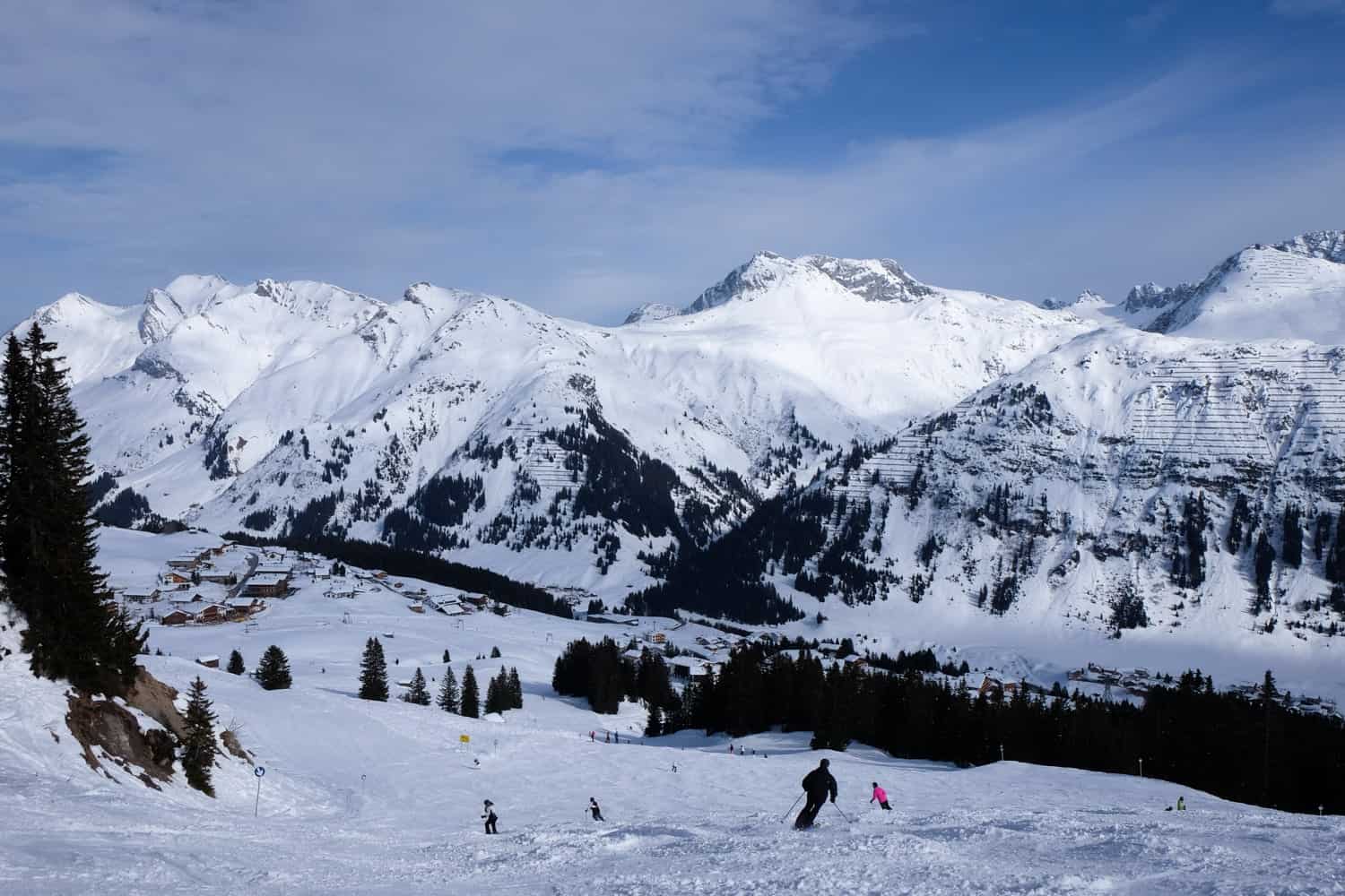 Ski slopes in Lech, Austria