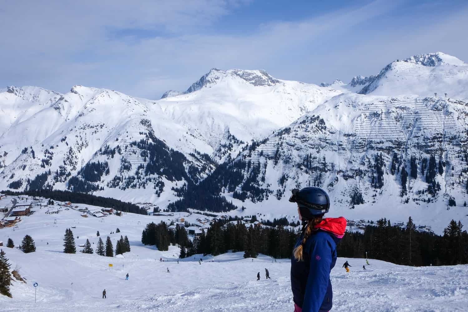 Skiing in Lech Zürs am Arlberg, Austria