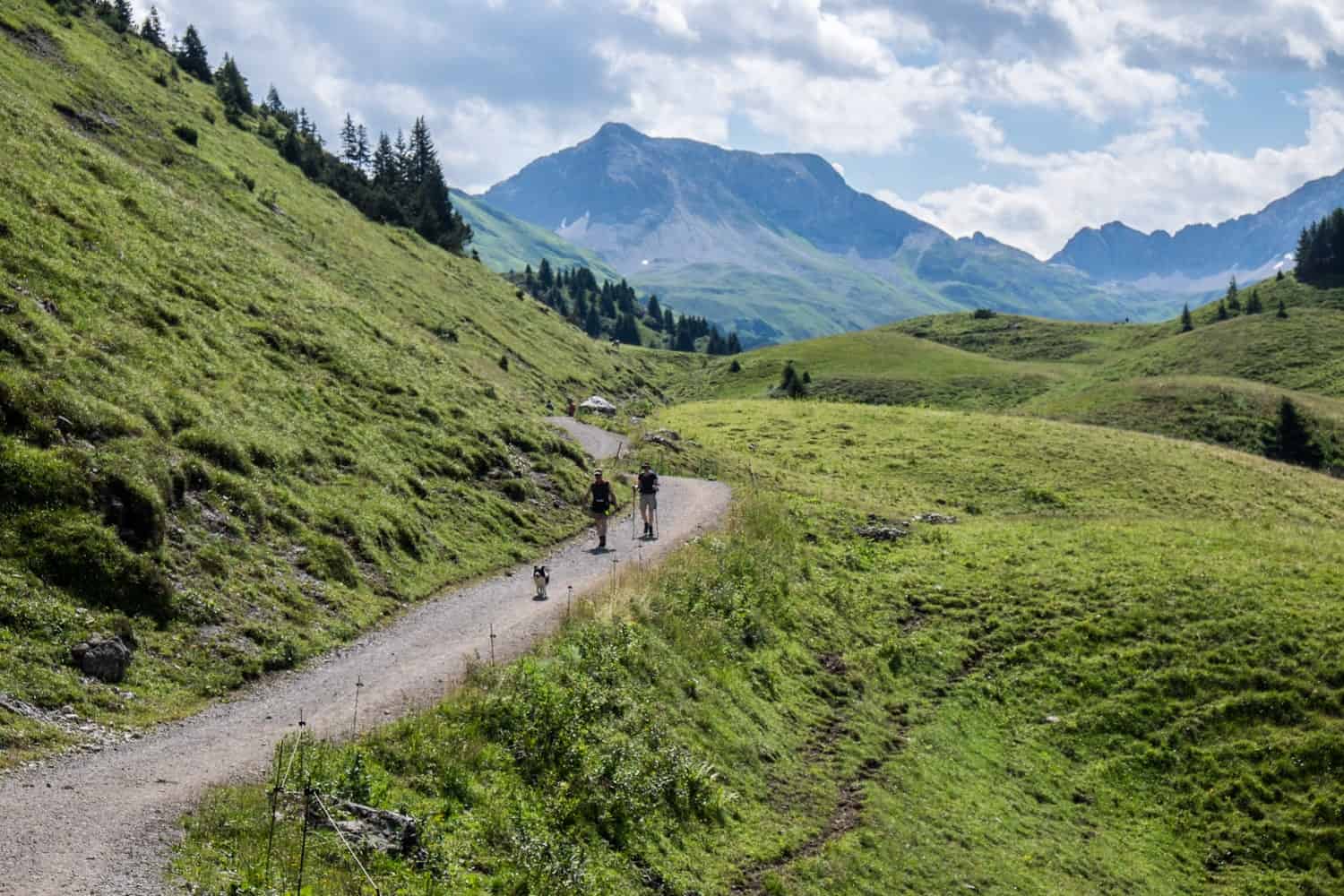 Hiking trails in Lech, Vorarlberg in Austria