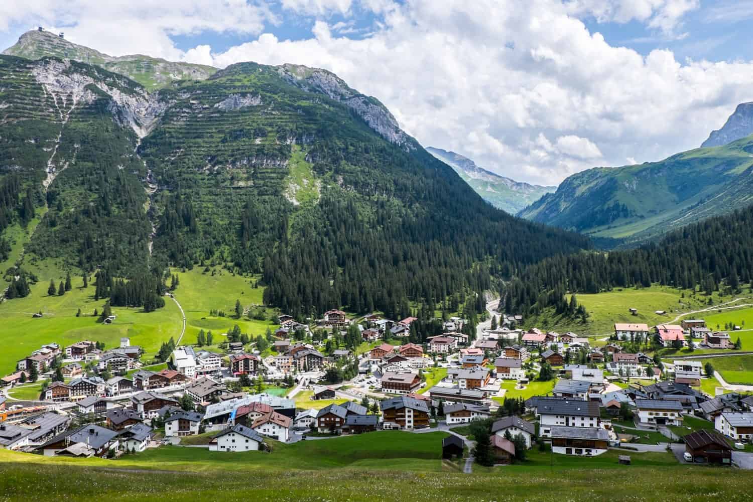 Hiking in Lech, Vorarlberg in the summer season