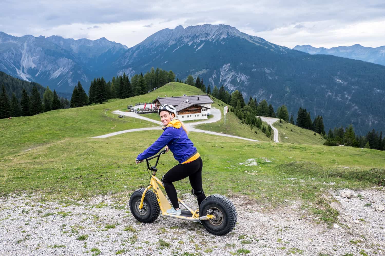Mountainroller / Mountain Scooter at Marienberg Biberwier in Zugspitz Arena, Tirol, Austria