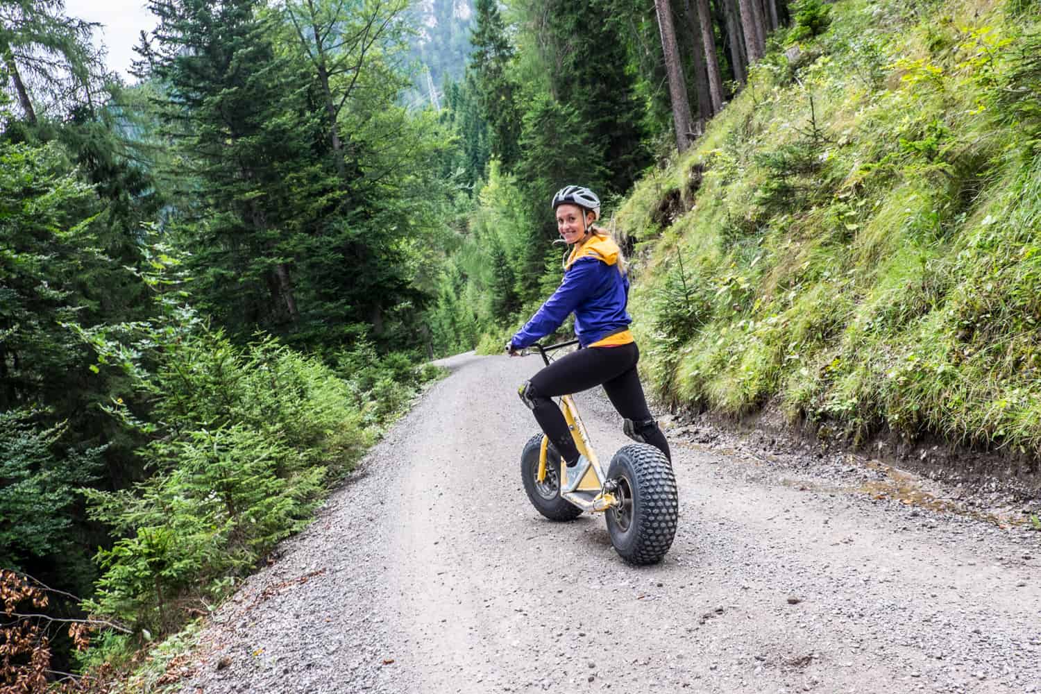 Mountainroller / Mountain Scooter at Marienberg Biberwier in Zugspitz Arena, Tirol, Austria