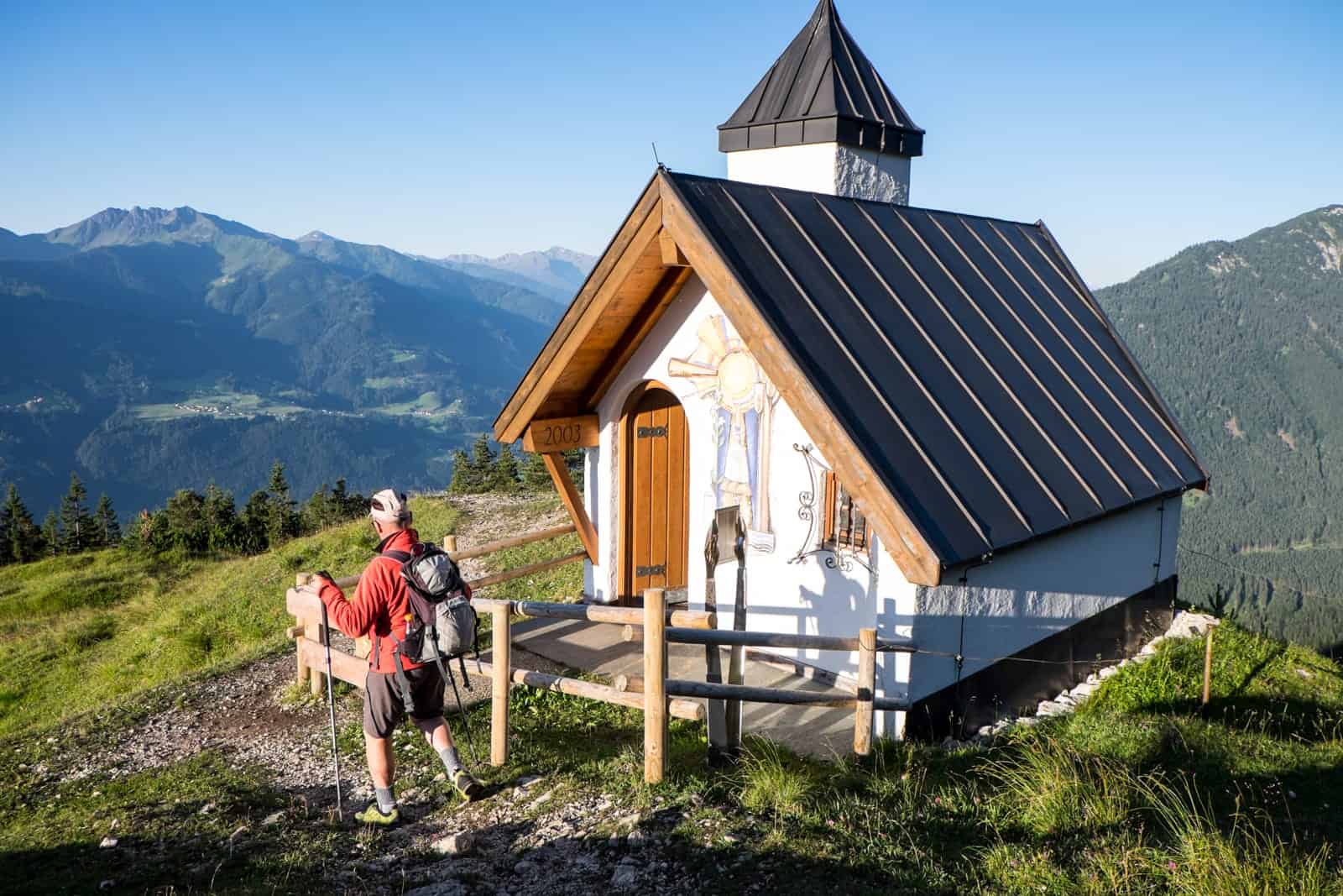 Church on Sunrise hike in Achensee Lake, Tirol, Austria