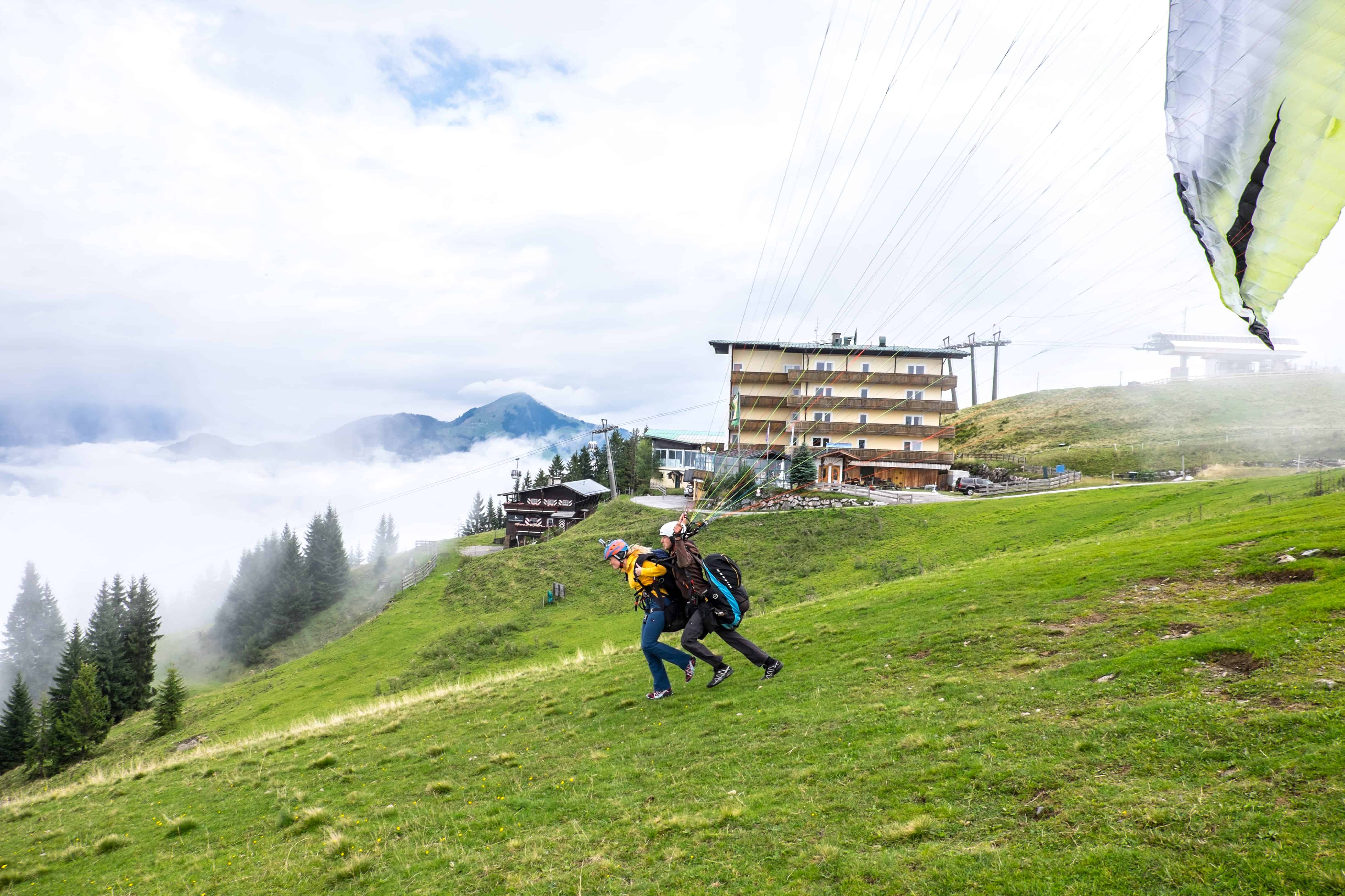 Paragliding in Wildschönau Valley, Tirol, Austria