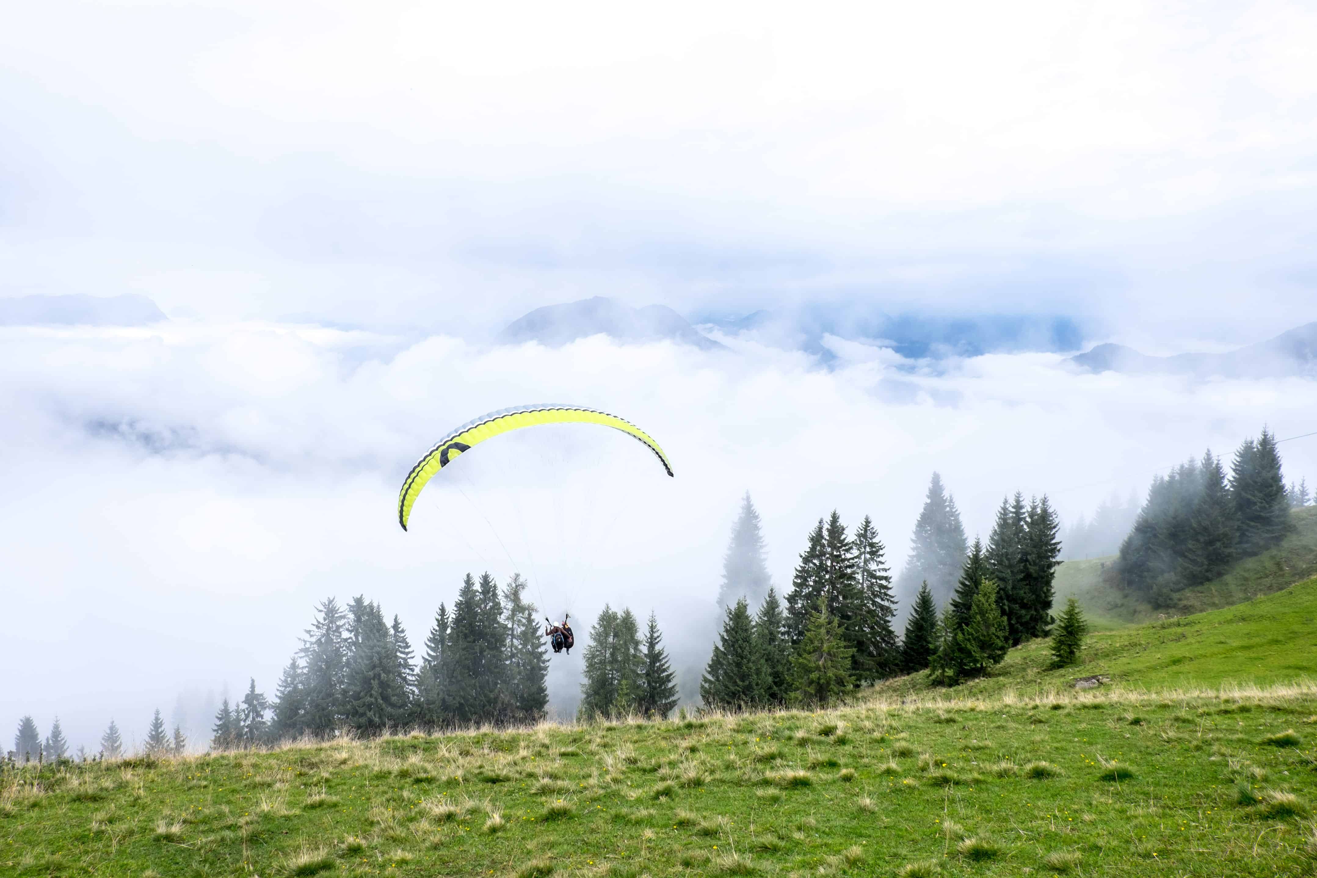 Paragliding in Wildschönau Valley, Tirol, Austria