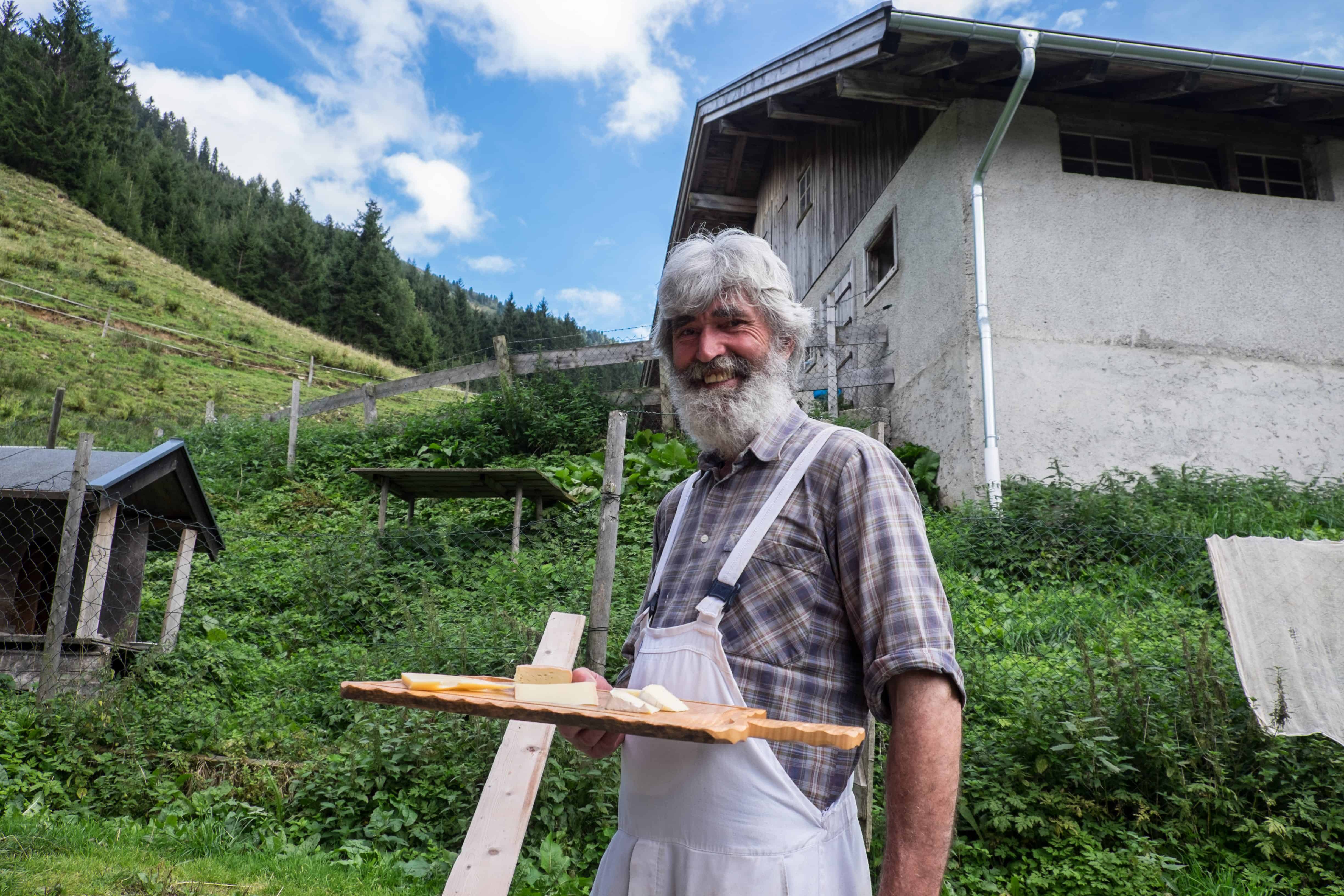 Johann Schönauer the cheesemaker in Wildschönau Valley, Tirol, Austria