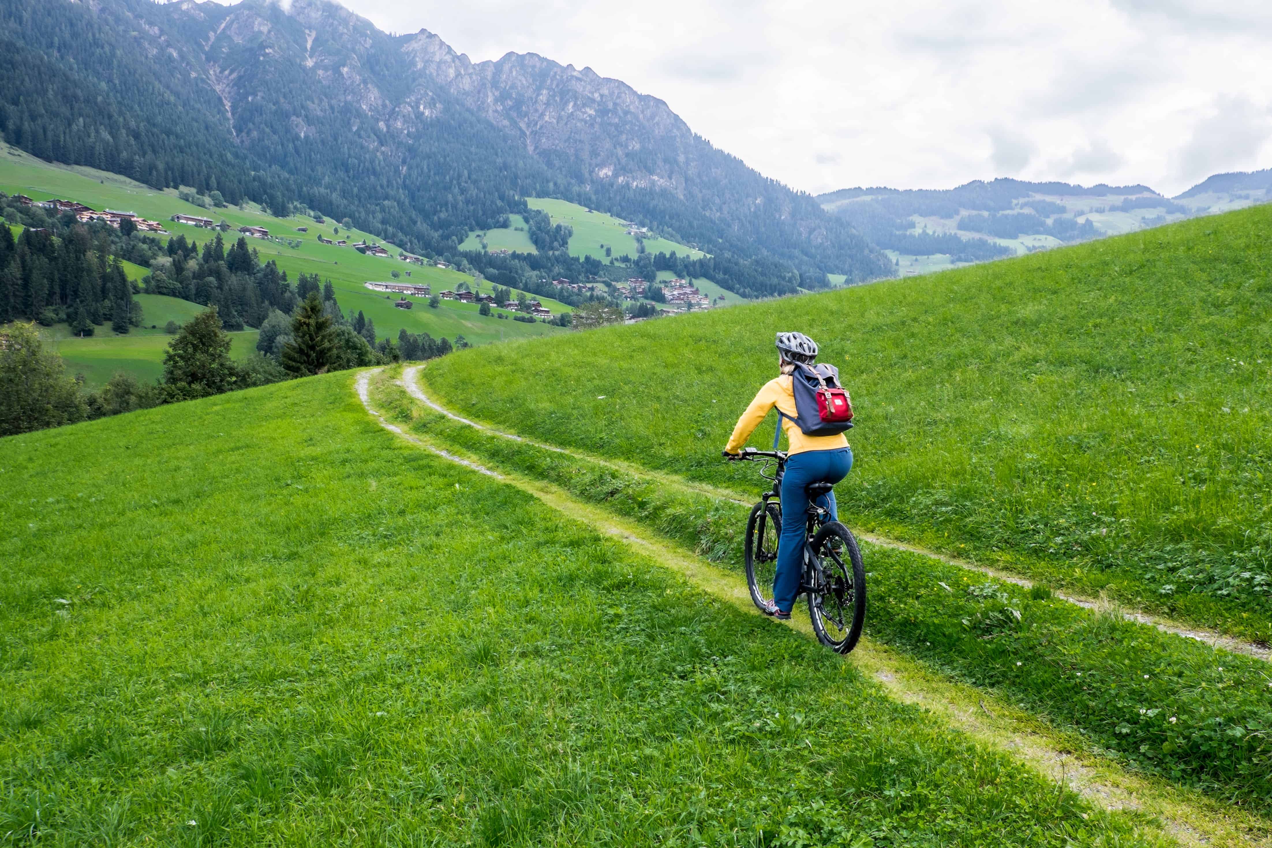Biking in the Alpbachtal Valley, Tirol, Austria