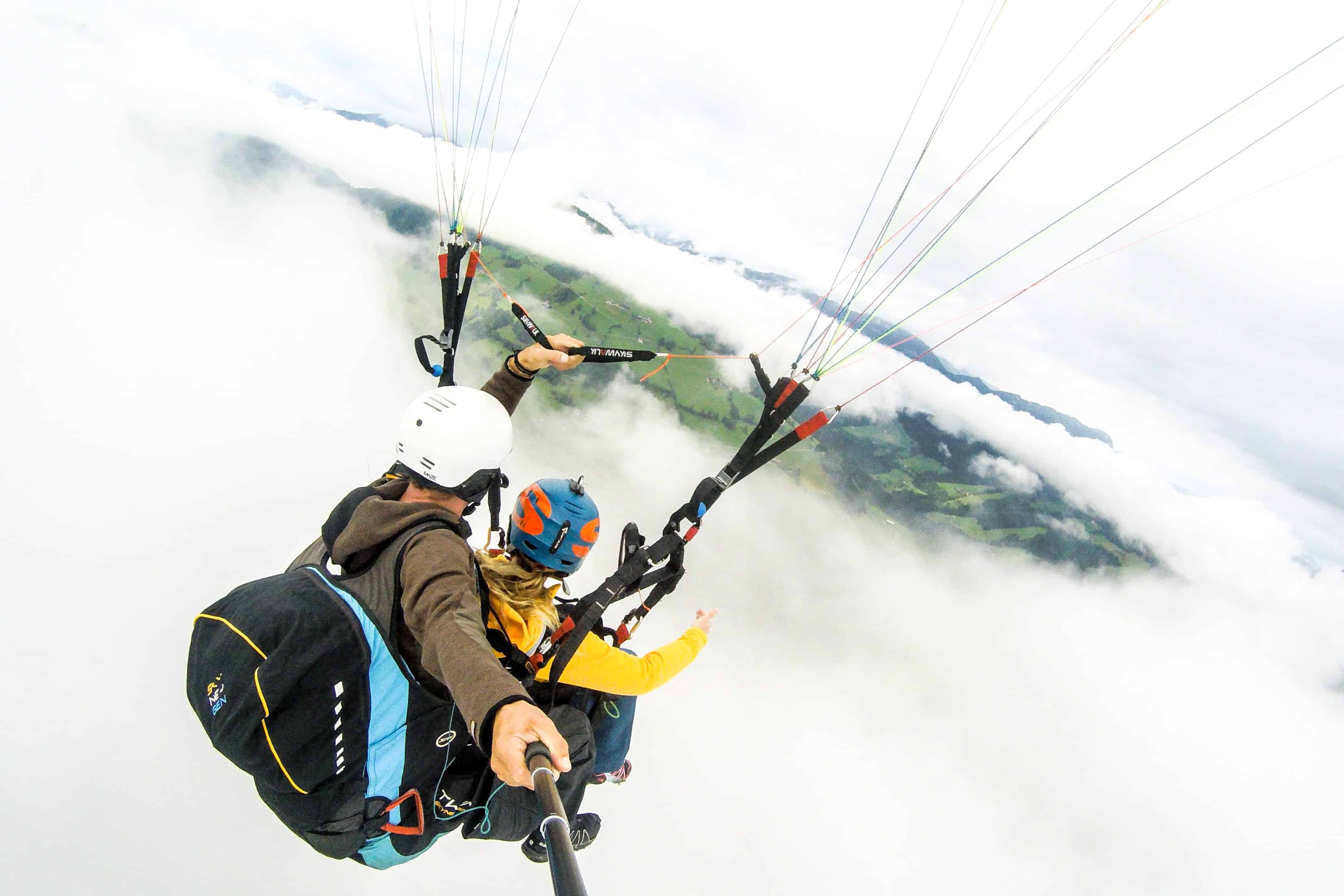 Paragliding in Wildschönau Valley, Tirol, Austria