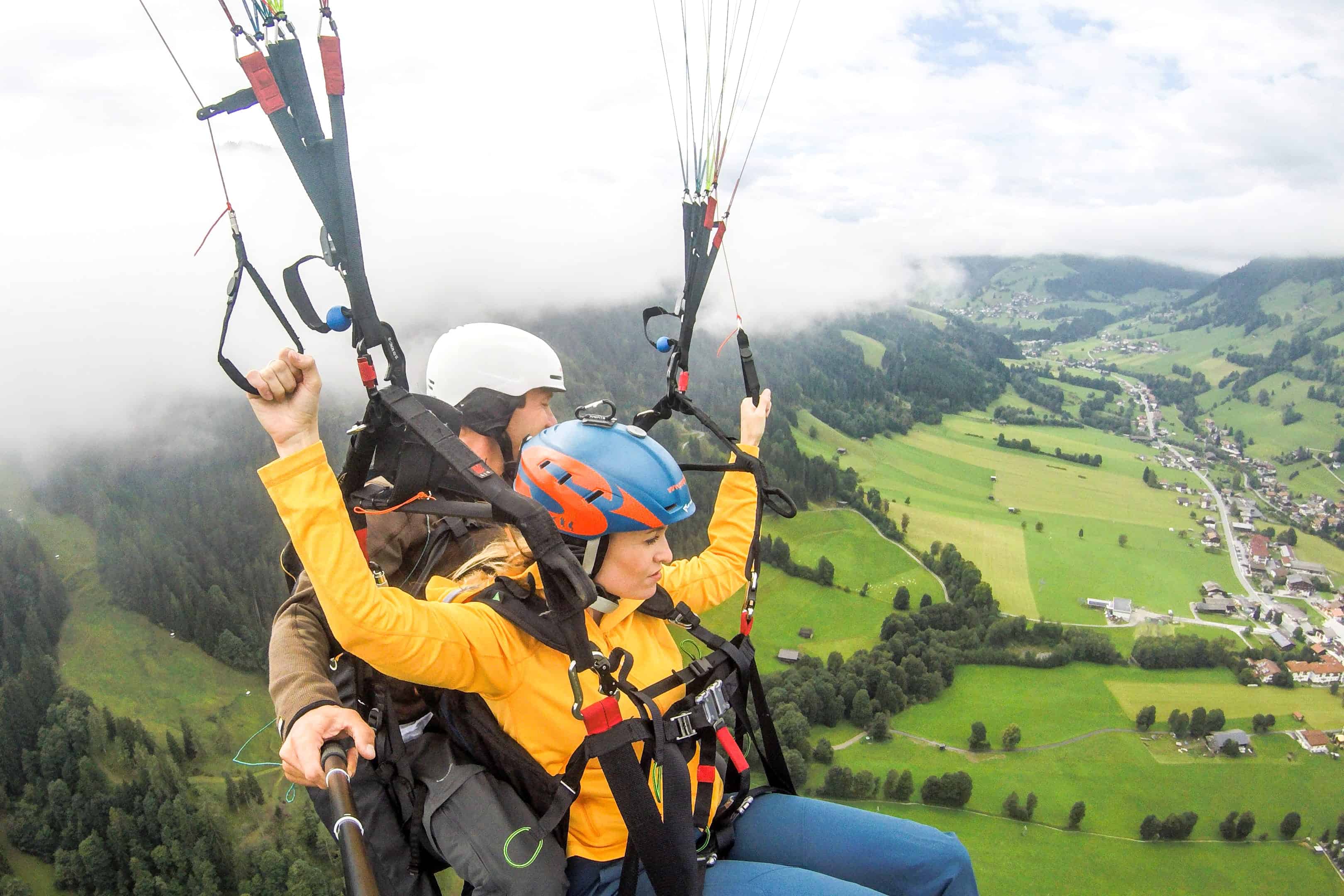 Views from Paragliding in Wildschönau Valley, Tirol, Austria