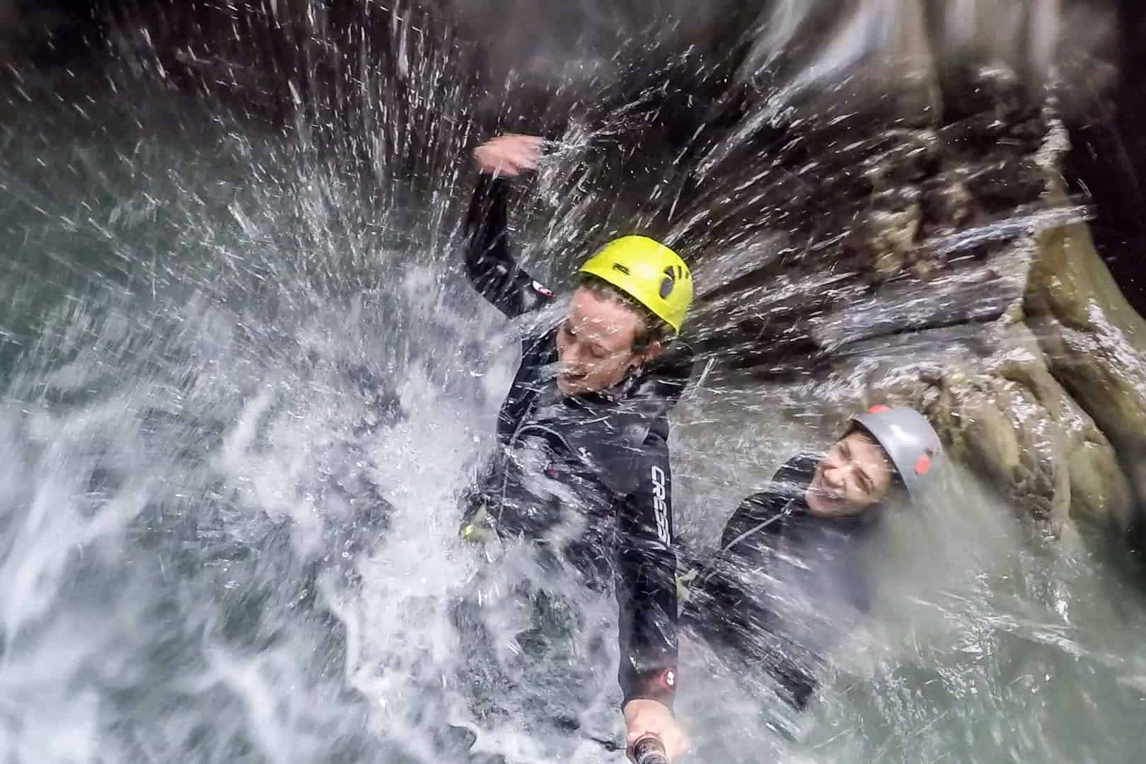 Deep inside the canyon in Vorarlberg, Austria