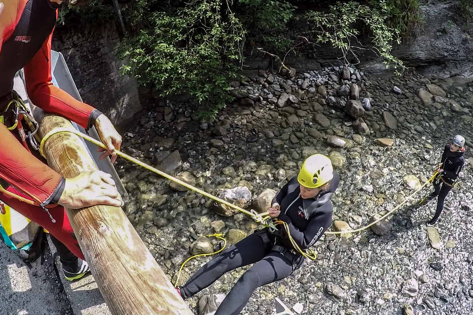 Canyoning in Vorarlberg, Bregenzerwald, Austria