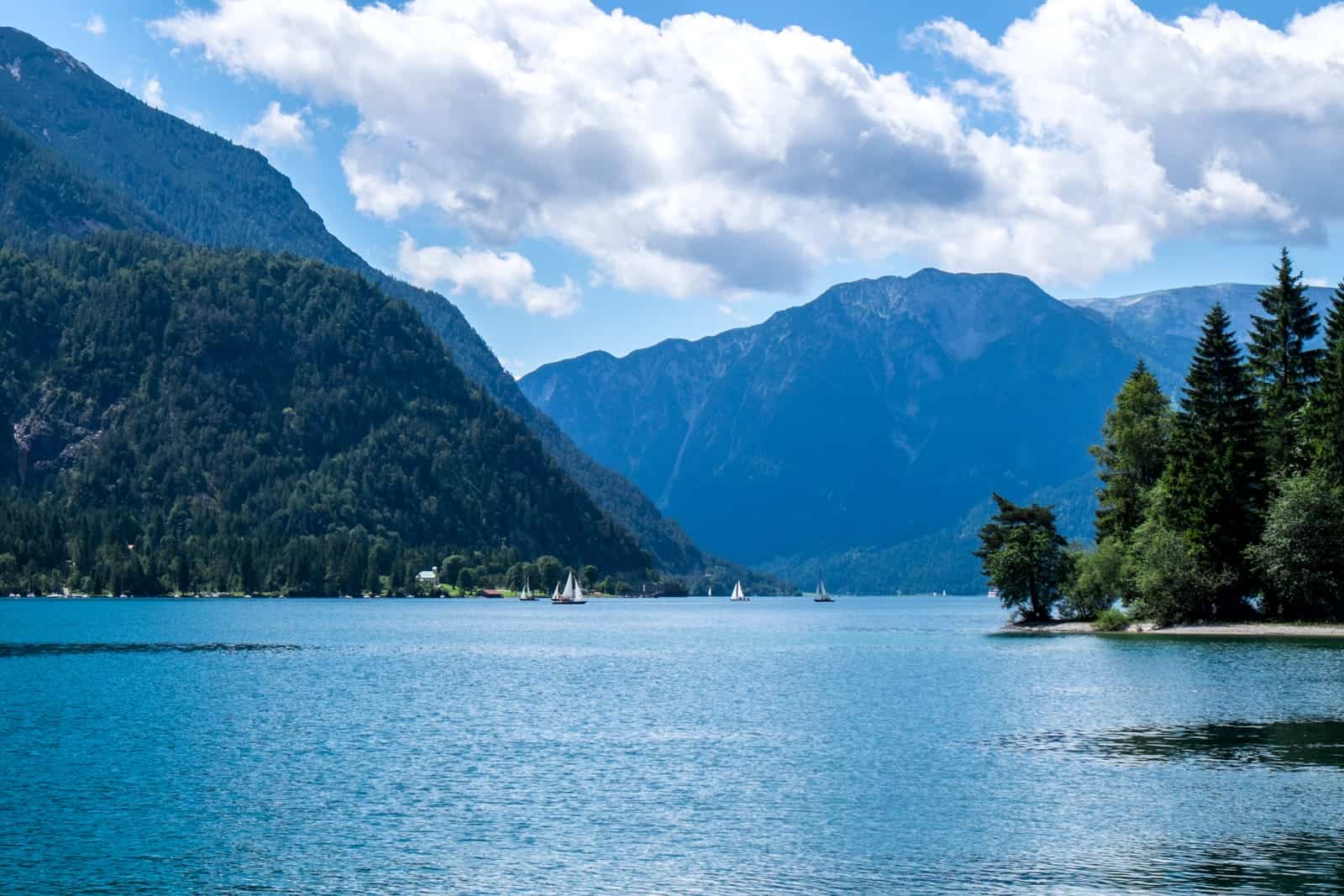 View of Achensee Lake in Tirol, Austria