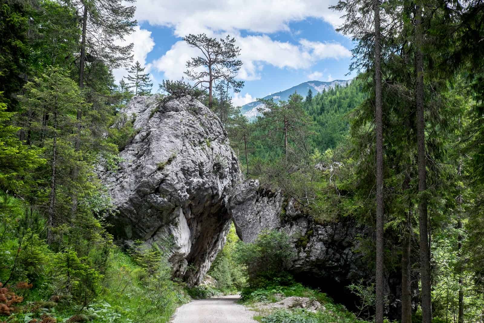 Rock tunnels in Achensee, Tirol, Austria