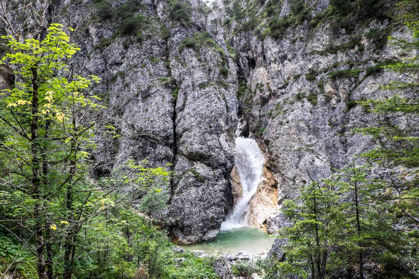 Small waterfall in Achensee, Tirol, Austria