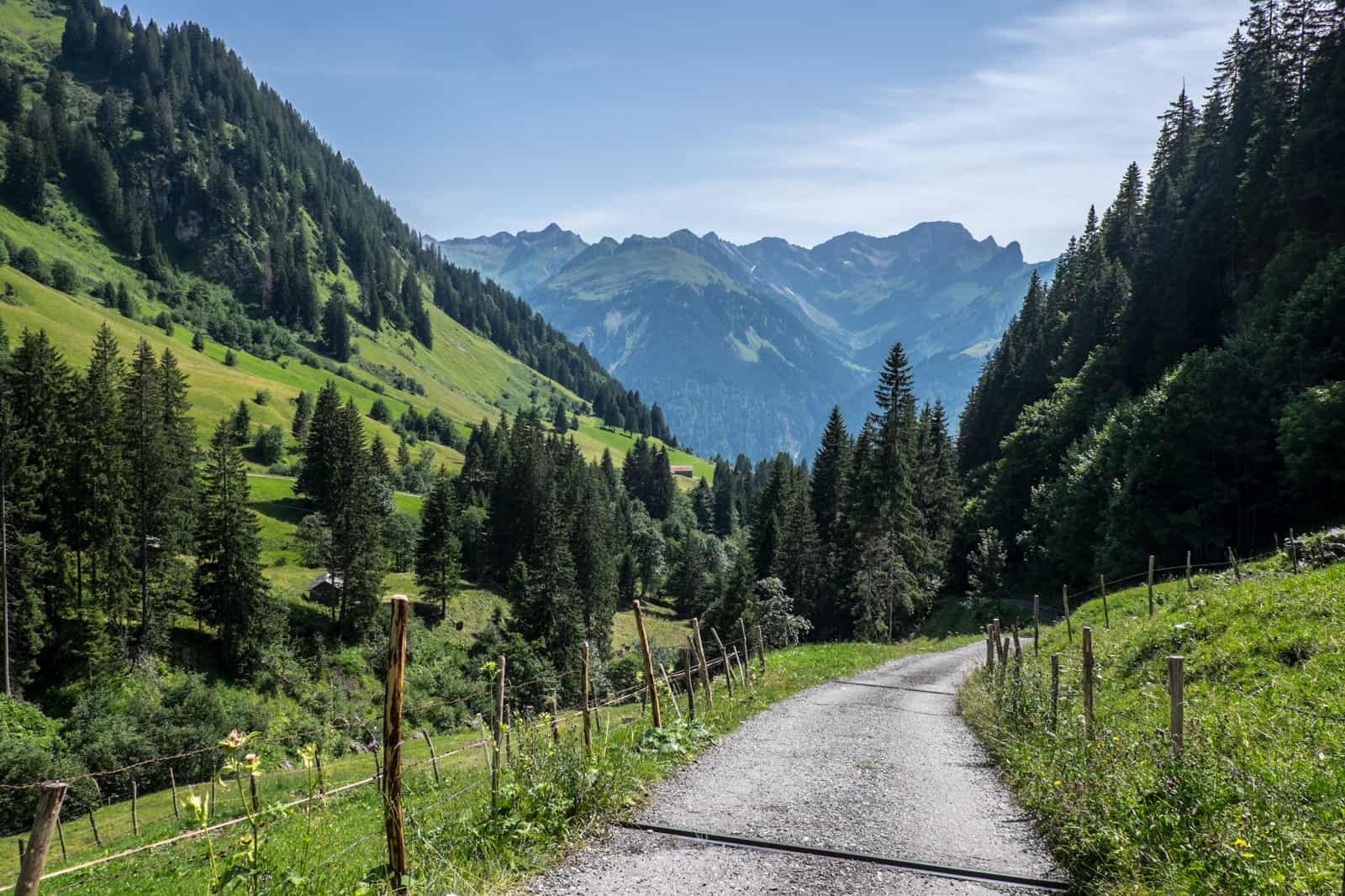 Nature views of Vorarlberg, Austria hiking in Bregenzerwald