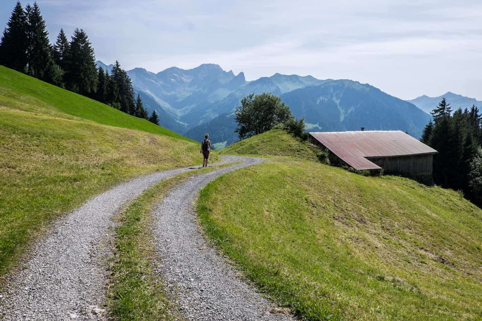 Hiking in Bregenzerwald, Vorarlberg, Austria