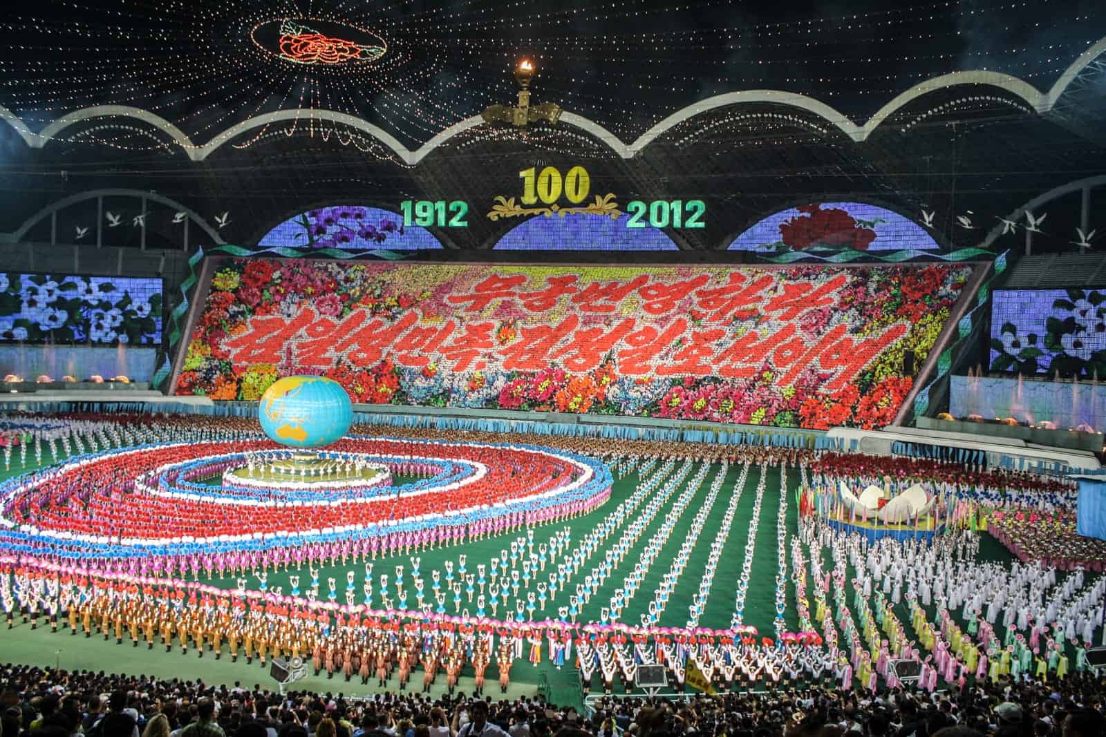 The Mass Games in North Korea show
