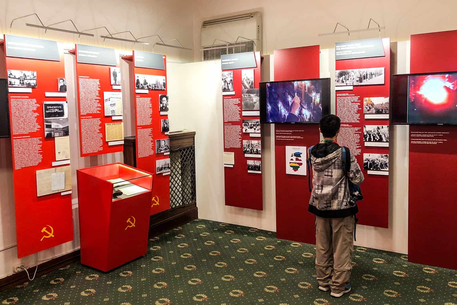 Exhibition in Museum of Occupation in Riga, Latvia