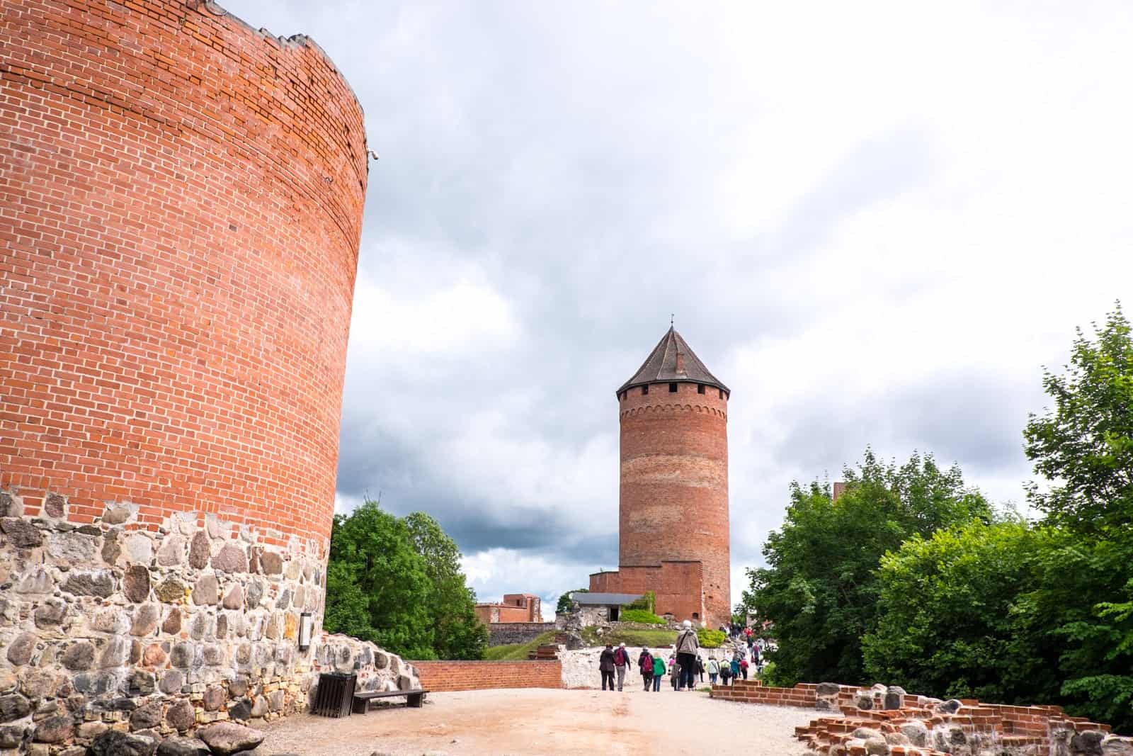 Turaida Stone Castle ruins in Sigulda, Latvia