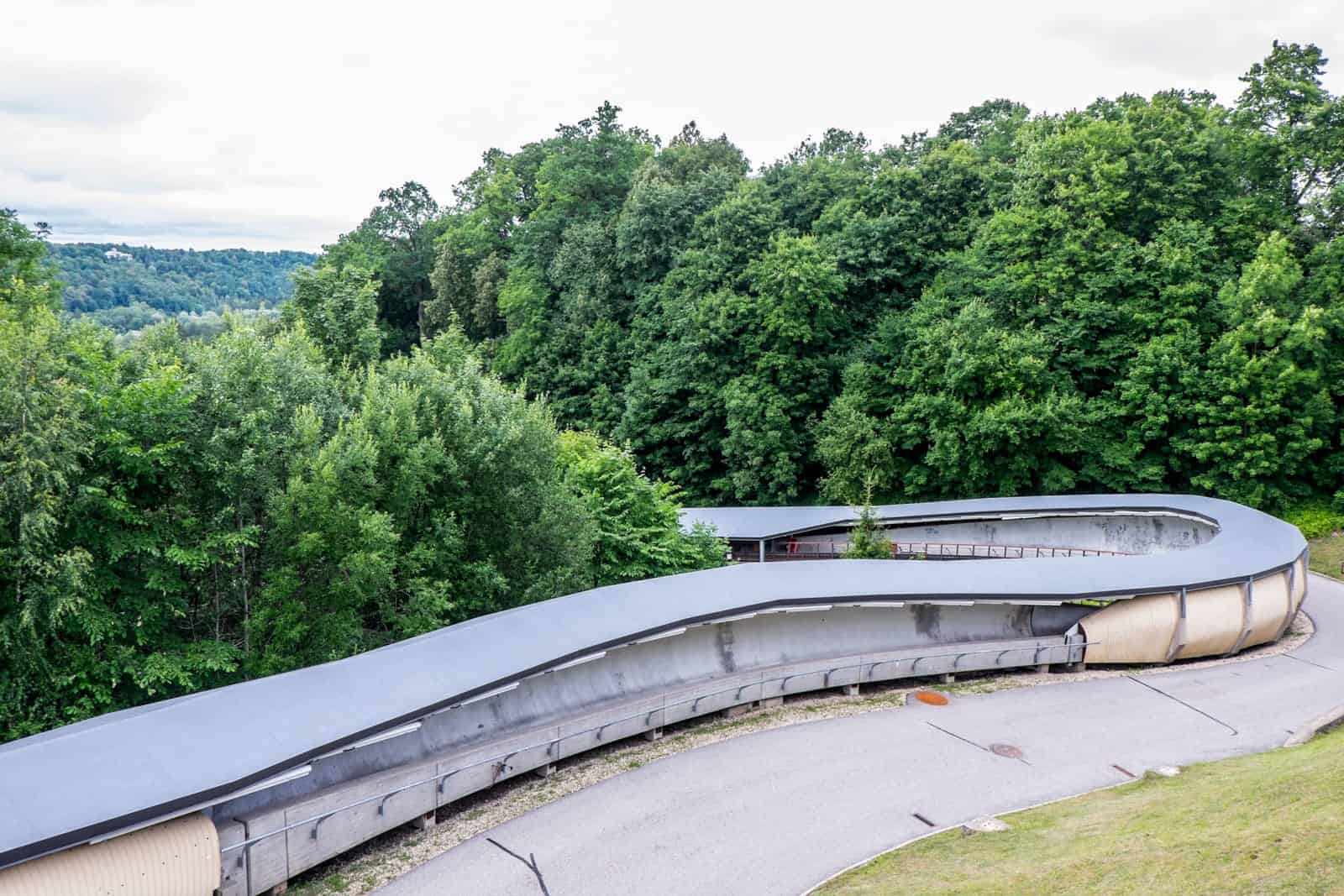 Olympic Bobsleigh track in Latvia found in the small town of Sigulda
