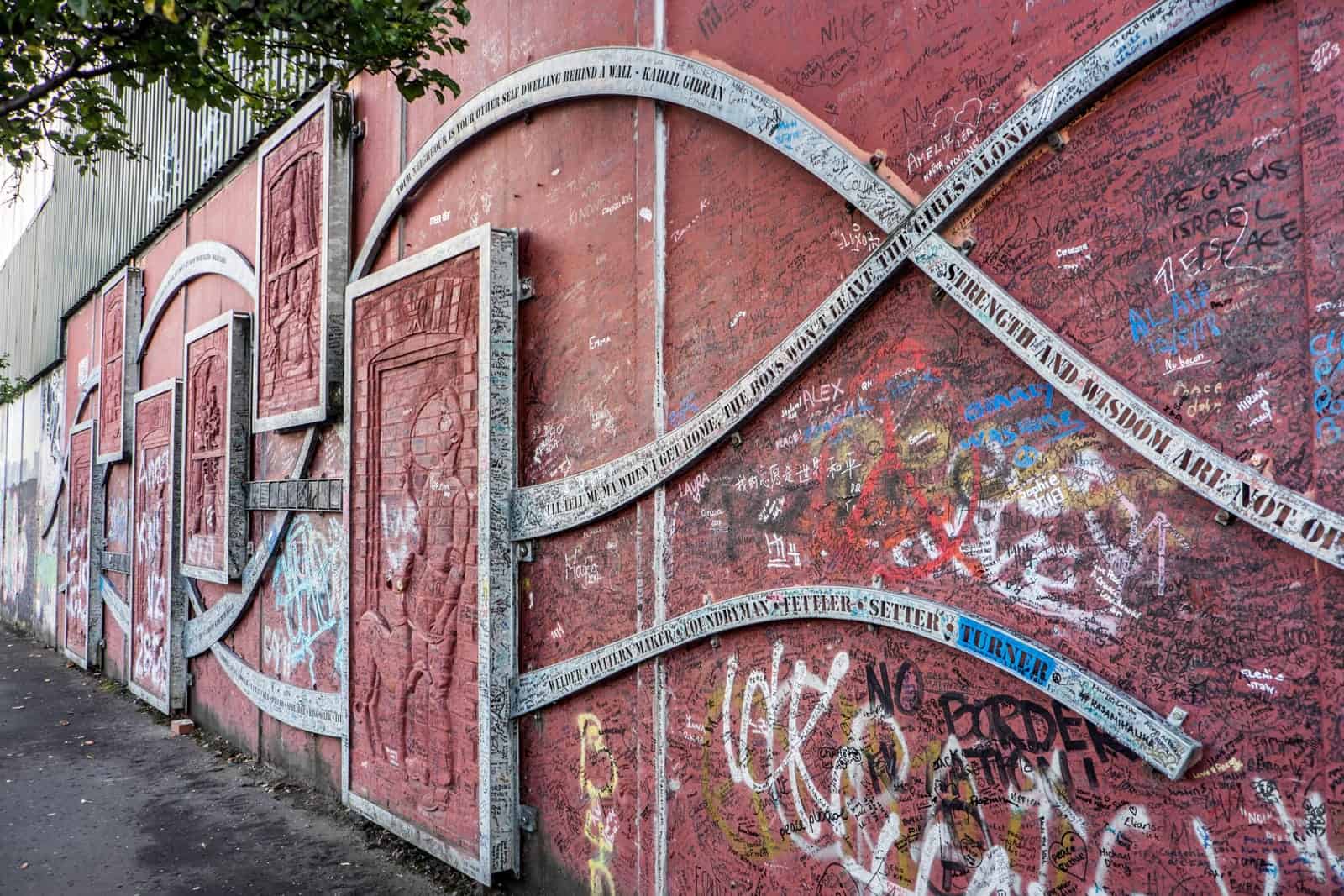 Wall mural on Shankill Road in Belfast, Northern Ireland