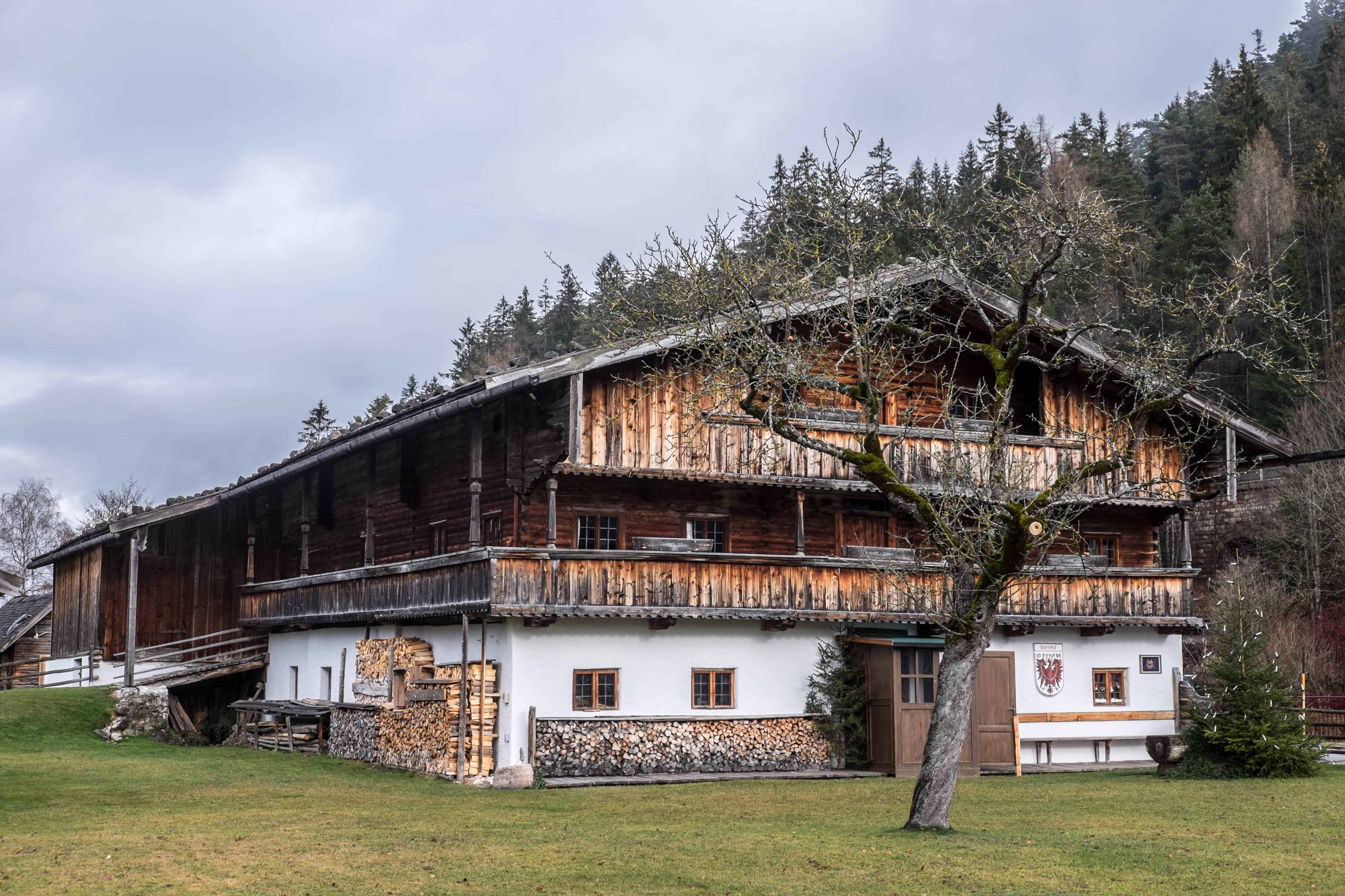 Exterior of Sixenhof Museum in Achensee, Austria with Silent Night Anniversary exhibition