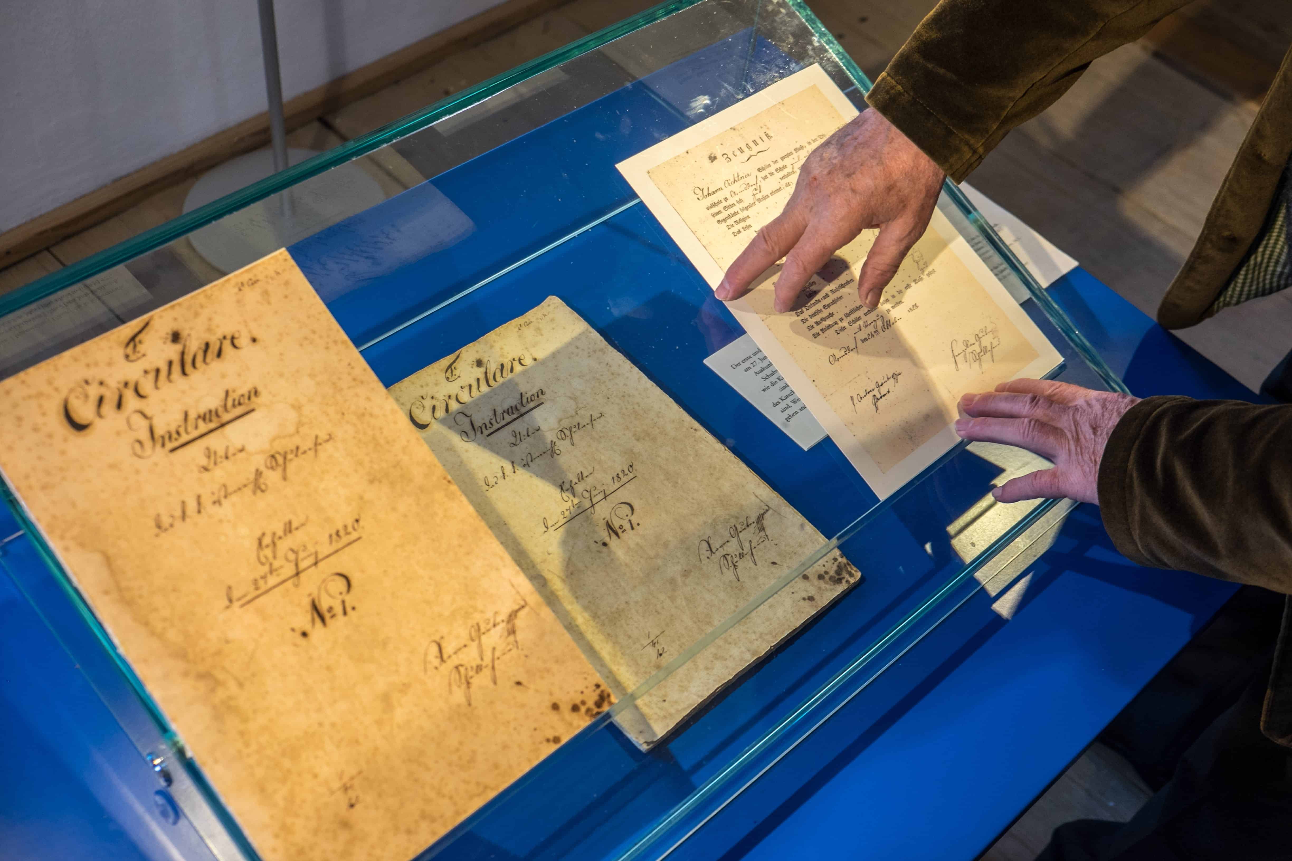 Documents of Franz Xaver Gruber Composer Silent Night Museum Arnsdorf 