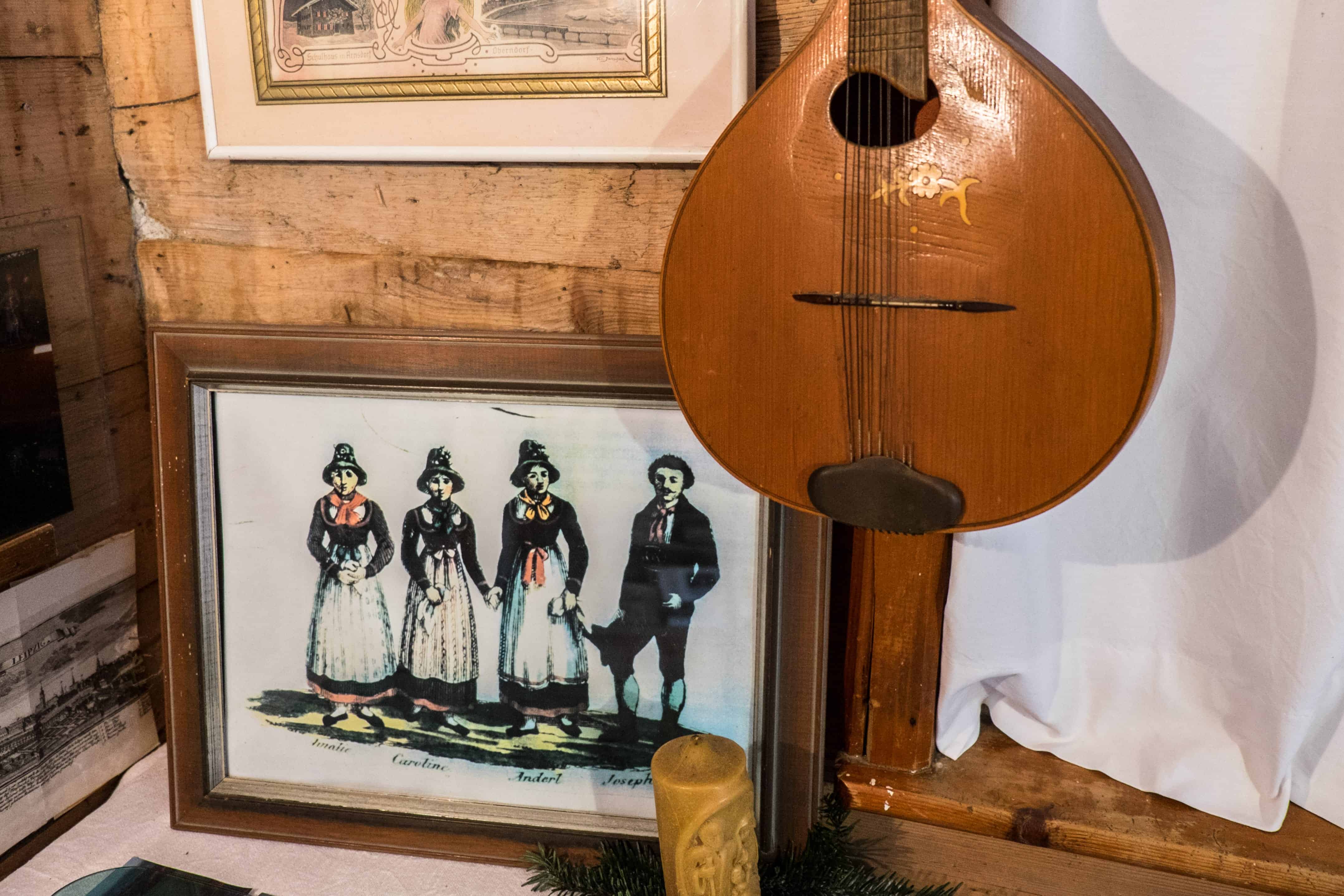Exhibits from Silent Night Strasser Family Singers House in Tirol Austria 