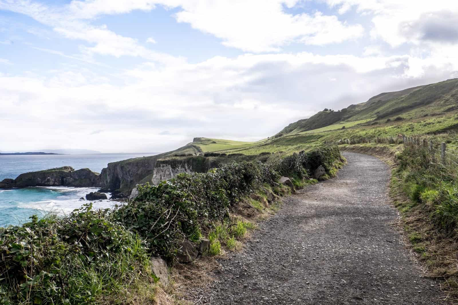 Northern Ireland Coastal Causeway scenery at Carrick-a-Rede