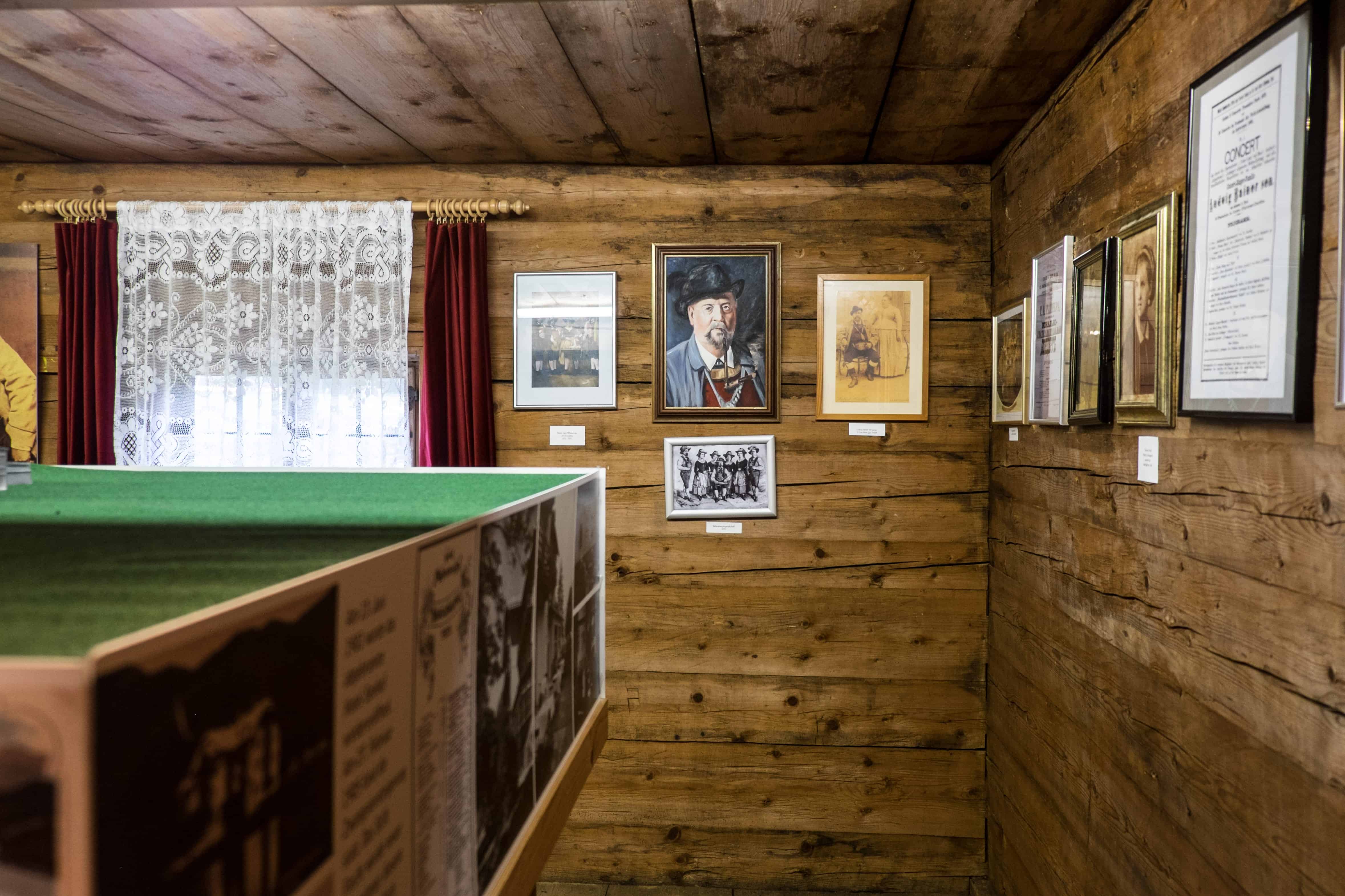 Inside Sixenhof Museum in Achensee, Austria with Silent Night Anniversary exhibition