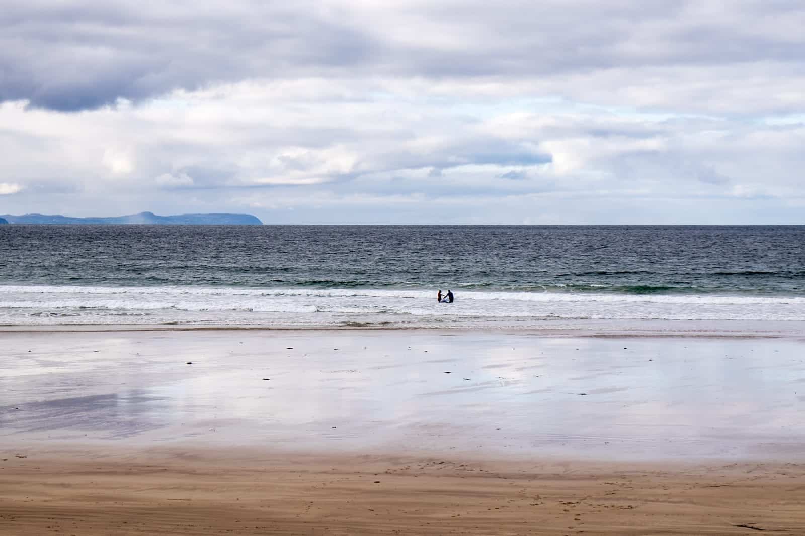 Surfing in Portrush, Coastal Causeway Northern Ireland