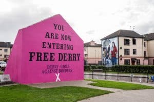 You are Now Entering Free Derry Corner, Northern Ireland