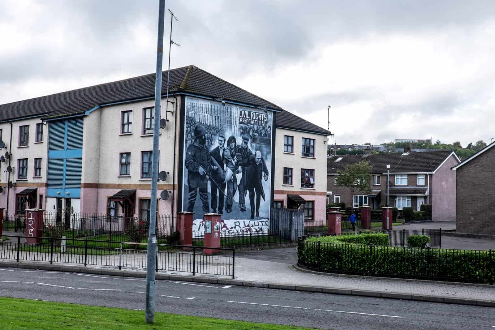 Derry Murals People's Gallery in the Bogside, Londonderry, Northern Ireland