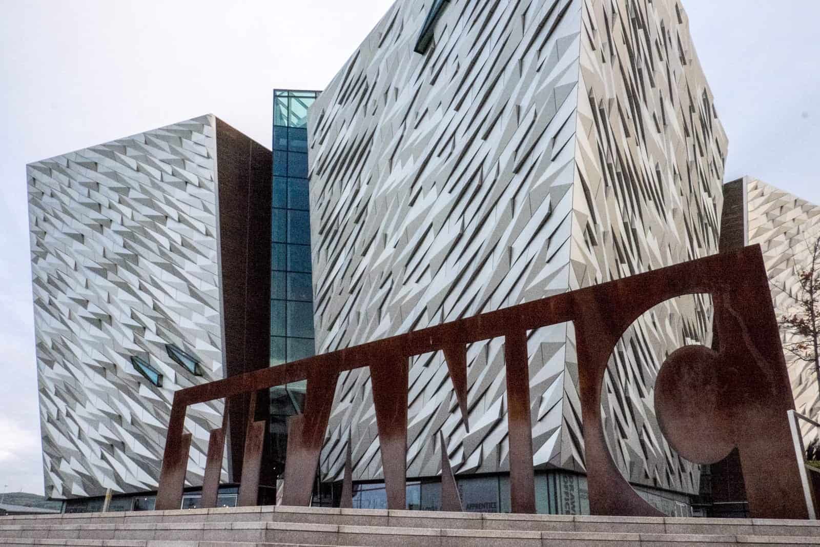 Exterior of the Titanic Museum in Belfast, Northern Ireland 