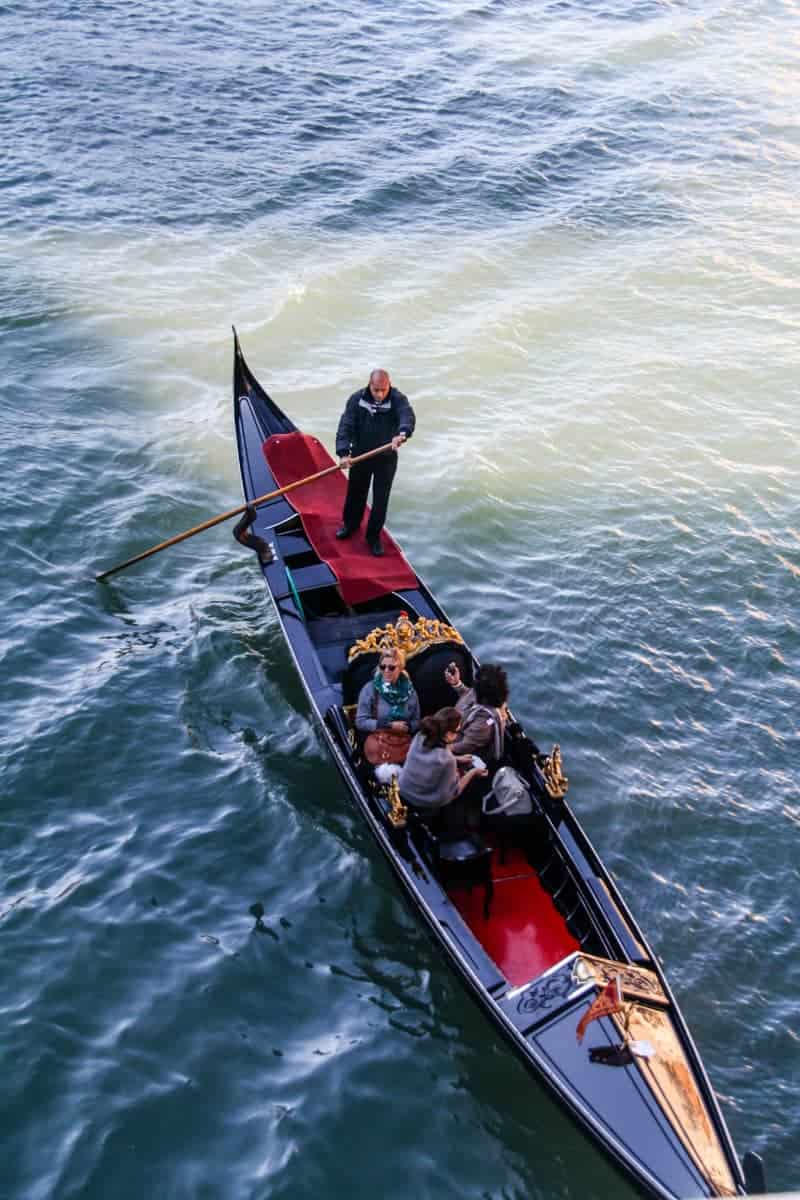 A more lavish gondola in Venice, determined by the price you pay for one