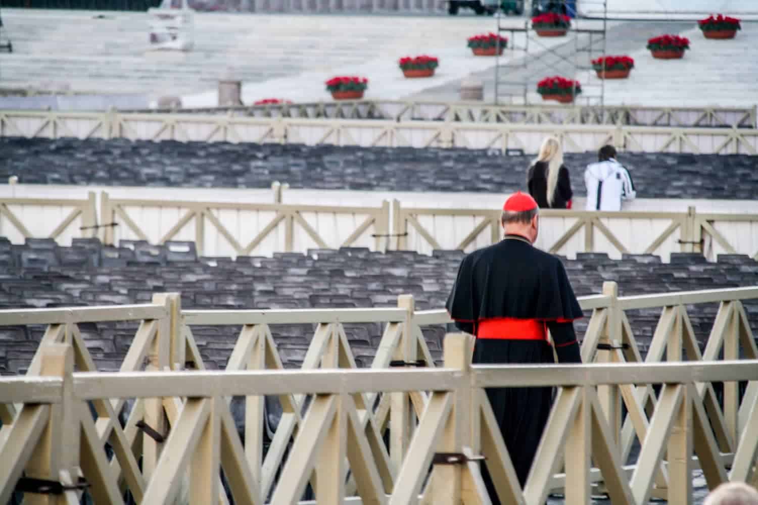 Priest at the Vatican City visit in Rome