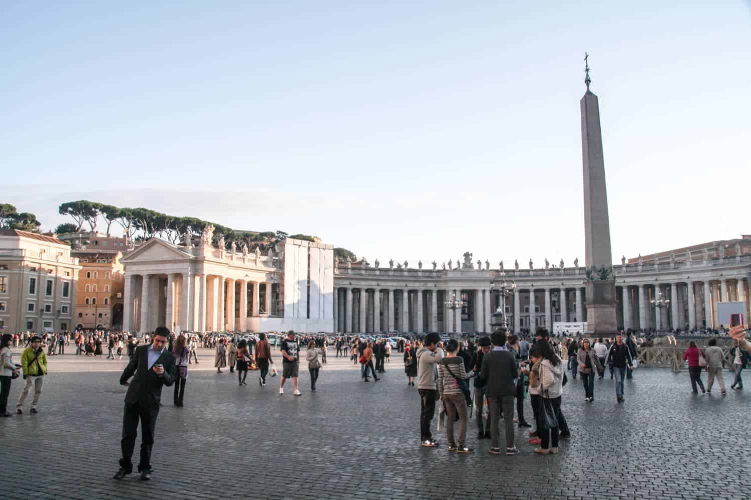 St. Peter's Square at the Vatican Museum Rome