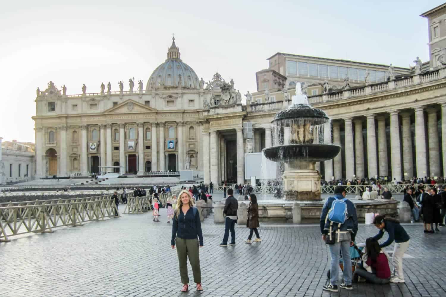 Visiting St Peter's Basilica at Vatican Museum Rome