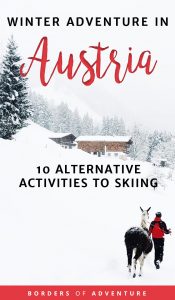 What to do in Winter in Austria pinterest pin