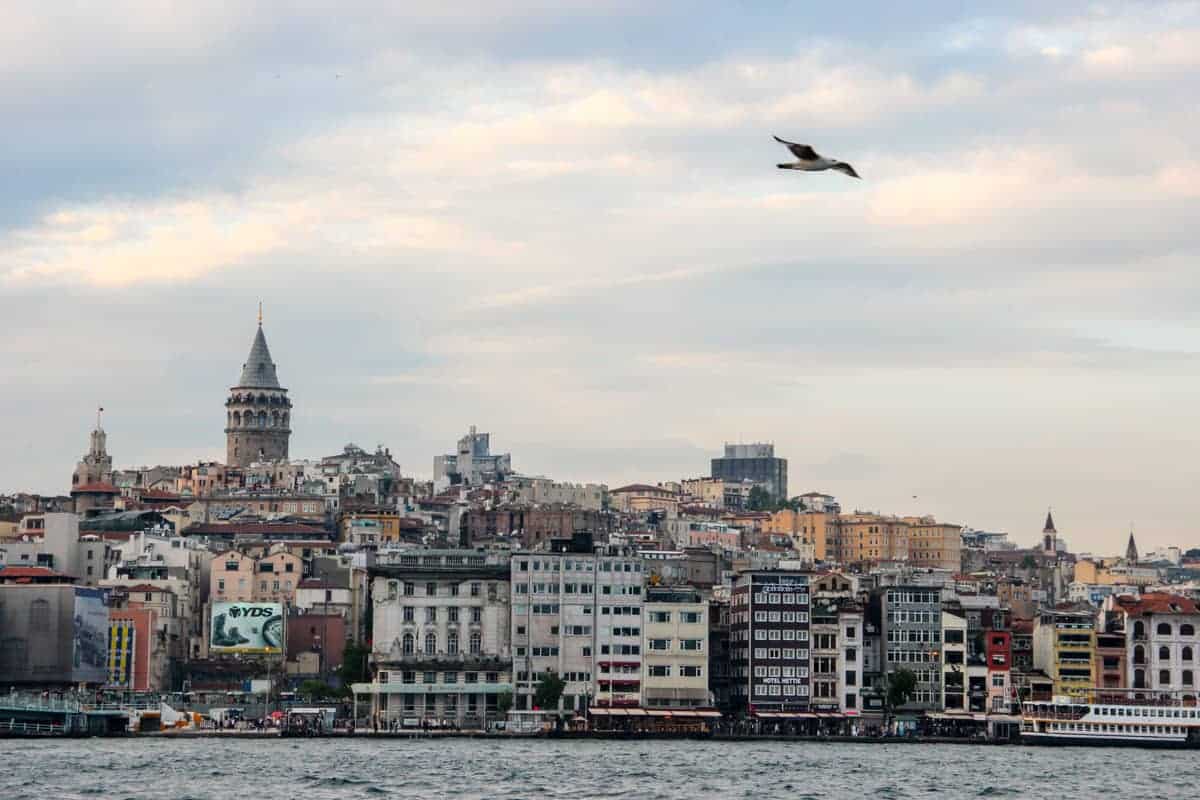 The shoreline of Istanbul, Turkey's capital city