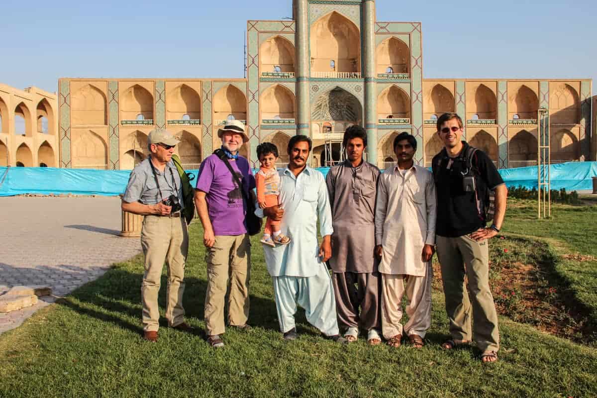Examples of male tourists and dress code in Iran for men